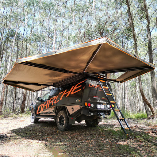 Freestanding Awning With Rooftop tent Entry